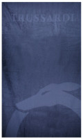 Trussardi beach towel navy